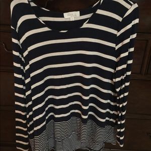 Striped long sleeve T-shirt